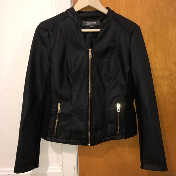 Kenneth Cole Reaction Jackets & Blazers - ‼️SOLD‼️Kenneth Cole Reaction Black Leather Jacket